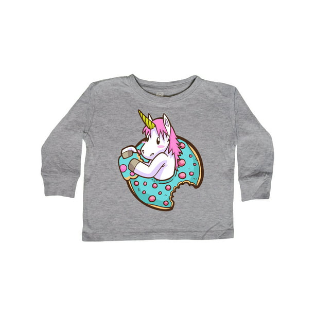 inktastic Unicorn Doughnut Toddler Long Sleeve T-Shirt 